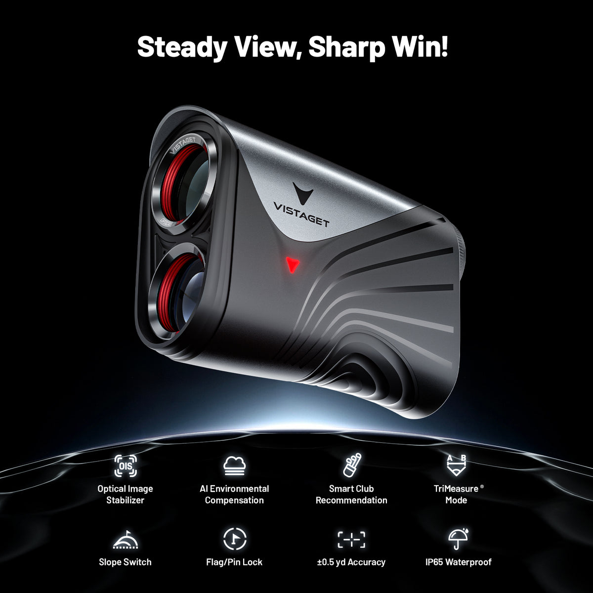 Golvia Ultra SteadyTrack™ Golf Rangefinder